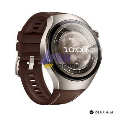 Часовник Huawei Watch 5, Rates-L29L, Brown + Huawei FreeBuds 6i White