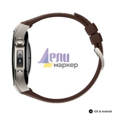 Часовник Huawei Watch 5, Rates-L29L, Brown + Huawei FreeBuds 6i White