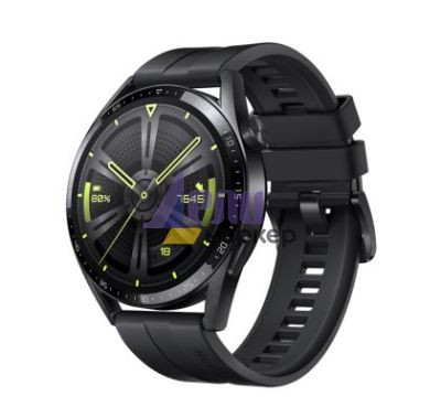 Часовник Huawei Watch GT 3 46mm, Active Jupiter-B19S, 1.43", Amoled, 466x466, PPI 326, 4GB, Bluetooth 5.2 supports BLE/BR/EDR, 5ATM, NFC, GPS, Battery 455 maAh, Black Fluoroelastomer Strap