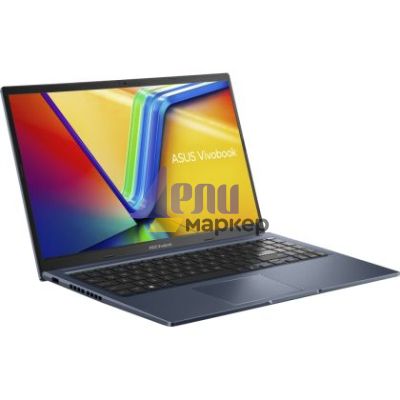 Лаптоп Asus Vivobook M1502YA-BQ183W , AMD Ryzen R7-7730U, 15.6" (1920x1080),16GB LPDDR4 (8 GB on BD),1TB SSD,Backlit Chiclet Keyboard , Windows 11, Quiet Blue