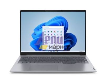 Лаптоп Lenovo ThinkBook 16 G7 Intel Core Ultra 7 155H (up to 4.8GHz, 24MB), 16GB DDR5 5600MHz, 1TB SSD, 16" WUXGA (1920x1200) IPS AG, Intel Arc Graphics, FHD&IR Cam, Backlit KB, Arctic Grey, WLAN, BT, FPR, DOS, 3Y CCI