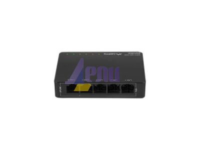 Комутатор Lanberg switch dsp3-1005-60w 5x 1GB poe+ (4 port poe 30w/port max 60w) unmanaged desktop