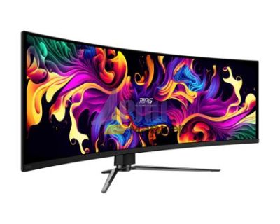Монитор MSI MPG 491CQPX QD-OLED, 0.03ms, 240Hz, OLED, 5120 x 1440 (DQHD), 32:9, CURVE 1800R, G-Sync Compatible, HDR True Black 400, 450 nits, 99% DCI-P3, AR, DP(1.4a), 2xHDMI 2.1, 1xTypeC DP alt. w/PD (98W), USB Hub, Heigh Adj., VESA, Black, 10.6kg