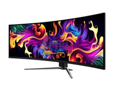 Монитор MSI MPG 491CQPX QD-OLED, 0.03ms, 240Hz, OLED, 5120 x 1440 (DQHD), 32:9, CURVE 1800R, G-Sync Compatible, HDR True Black 400, 450 nits, 99% DCI-P3, AR, DP(1.4a), 2xHDMI 2.1, 1xTypeC DP alt. w/PD (98W), USB Hub, Heigh Adj., VESA, Black, 10.6kg