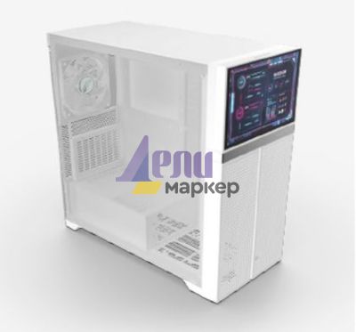 Кутия за компютър Valkyrie VK02 LCD White