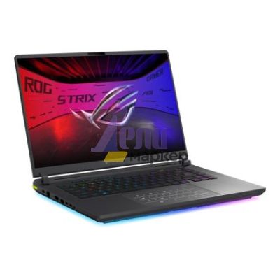 Лаптоп Asus Strix G16 G615LR-S5152W,INTEL ARL HX  Ultra 9, 16.0  WQXGA 2560X1600 16:10 Bend+500nits AG Wide View, 240Hz,DDR5 32GB ( 16GB DDR5-5600 SO-DIMM *2 ) ,1TB , RTX5070  Ti 12GB,Wi-Fi 7 ,Backlit Kbd 4-Zone RGB, Windows 11,Eclipse Gray +ROG backpack