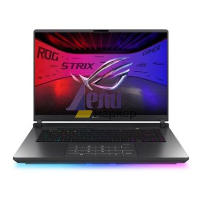 Лаптоп Asus Strix G16 G615LR-S5152W,INTEL ARL HX  Ultra 9, 16.0  WQXGA 2560X1600 16:10 Bend+500nits AG Wide View, 240Hz,DDR5 32GB ( 16GB DDR5-5600 SO-DIMM *2 ) ,1TB , RTX5070  Ti 12GB,Wi-Fi 7 ,Backlit Kbd 4-Zone RGB, Windows 11,Eclipse Gray +ROG backpack