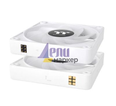 Вентилатор Thermaltake CT120 EX Reverse ARGB Sync PC Cooling Fan 3 Pack Magnetic Connect White