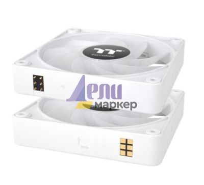 Вентилатор Thermaltake CT140 EX Reverse ARGB Sync PC Cooling Fan 3 Pack Magnetic Connect White