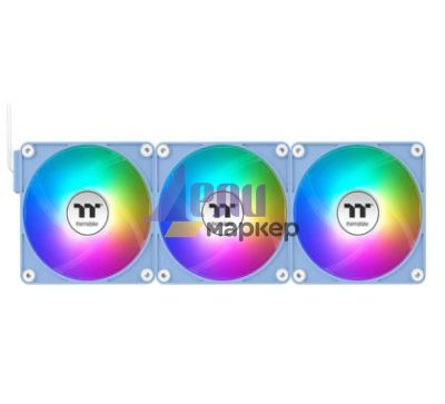 Вентилатор Thermaltake CT140 EX Reverse ARGB Sync PC Cooling Fan 3 Pack Magnetic Connect Hydrangea Blue