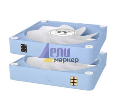 Вентилатор Thermaltake CT140 EX Reverse ARGB Sync PC Cooling Fan 3 Pack Magnetic Connect Hydrangea Blue