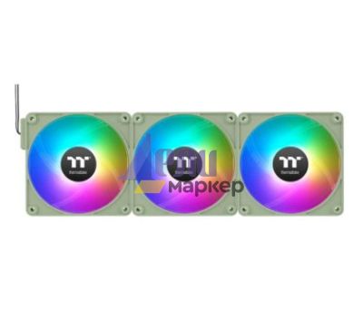 Вентилатор Thermaltake CT140 EX Reverse ARGB Sync PC Cooling Fan 3 Pack Magnetic Connect Matcha Green