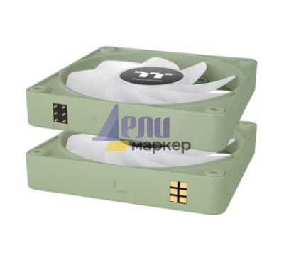Вентилатор Thermaltake CT140 EX Reverse ARGB Sync PC Cooling Fan 3 Pack Magnetic Connect Matcha Green
