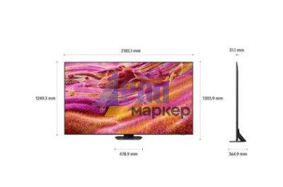 Телевизор Samsung Neo QLED 98QN90F, Ultra HD 4K, Mini LED, Smart, HDR, 120Hz (Up to 165Hz) Model 2025