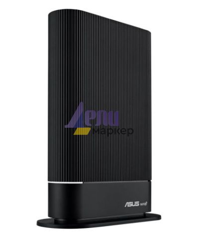 Рутер Asus Wireless Router, RT-AX59U, AX4200, Dual-Band, Quad-Core 2.0GHz CPU, 128MB/512MB Flash/RAM, Gigabit, AiProtection Pro, Adaptive QoS, Instant Guard, VPN Fusion, IPTV, OFDMA, Beamforming, Port forwarding, AiMesh, Black