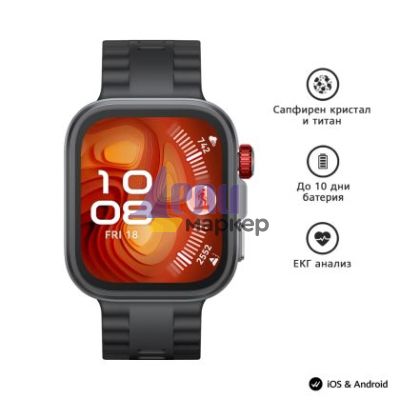 Часовник Huawei Watch Fit 4 pro, Seiya-B29F, Black + Huawei FreeBuds SE 2 ULC-CT010