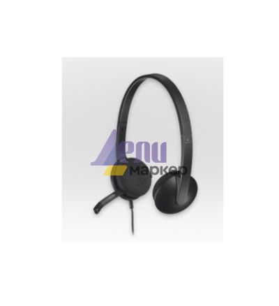 Слушалки Logitech H340 USB Computer Headset, Black