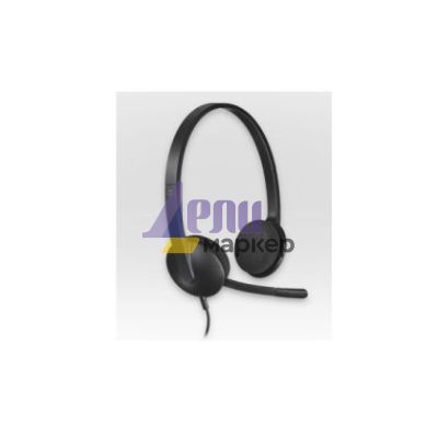 Слушалки Logitech H340 USB Computer Headset, Black