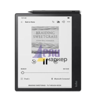 Четец за Е-книги Kobo Elipsa 2E-Book Reader Pack, E Ink Carta 1200 touchscreen, 10.3 inch, 1404 x 1872, 32 GB, CPU 2.0 GHz, USB-C, Includes Kobo Stylus, Black