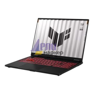 Лаптоп Asus TUF F16 FA608UH-RV013,AMD Ryzen 7 260 Processor 3.8GHz (24MB Cache, up to 5.1 GHz, 8 cores)16.0  WUXGA 1920X1200 16:10 Bend+300nits, AG,165z,16GB DDR5 5600 so-dim ,1TB PCIe 4.0,RTX 5050 8GB GDDR7, Wi-Fi 6e,Backlit Chiclet Kbd 1-Zone RGB, no OS