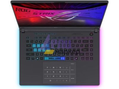 Лаптоп Asus Strix G16 G615LW-S5029W,INTEL ARL HX Ultra 9, 16.0  WQXGA (2560X1600)16:10,Bend+500nits ,AG, 240 Hz,DDR5 32GB ( 16GB DDR5-5600 SO-DIMM *2 ) ,1TB , RTX5080  16GB,Wi-Fi 7 ,Backlit Chiclet Keyboard 4-Zone RGB, Windows 11,Eclipse Gray , Backpack