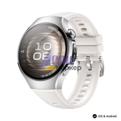 Часовник Huawei Watch 5, Soc-L19L, White + Huawei FreeBuds 6i White + Black Fluoroelastomer Strap
