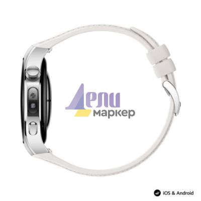 Часовник Huawei Watch 5, Soc-L19L, White + Huawei FreeBuds 6i White + Black Fluoroelastomer Strap