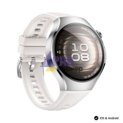 Часовник Huawei Watch 5, Soc-L19L, White + Huawei FreeBuds 6i White + Black Fluoroelastomer Strap
