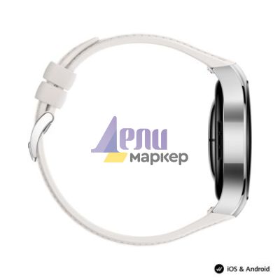 Часовник Huawei Watch 5, Soc-L19L, White + Huawei FreeBuds 6i White + Black Fluoroelastomer Strap