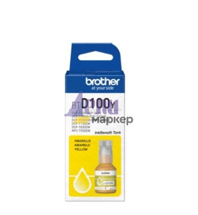 Консуматив Brother BT-D100Y Yellow Ink Bottle