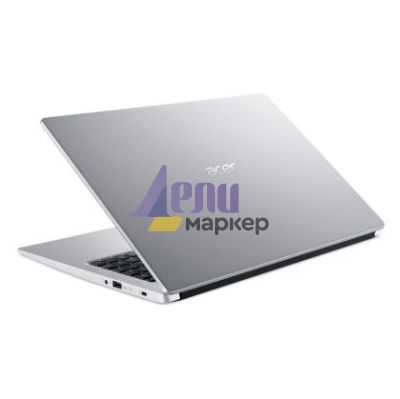 Лаптоп Acer Aspire 3, A315-44P-R8FG, AMD Ryzen 7 5700U (1.8GHz up to 4.3GHz, 8MB), 15.6" FHD IPS SlimBezel, AMD Radeon Graphics, 16GB DDR4, 512GB PCIe SSD, 802.11ax + BT, HD Camera, Silver, No Os