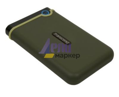 Твърд диск Transcend 1TB, 2.5" Portable HDD, StoreJet M3, Military Green, Slim