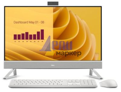 Настолен компютър - всичко в едно Dell 27 All-in-One EC27250, Intel Core 7 150U(12MB cache, 10 cores, up to 5.4 GHz), 27" FHD (1920x1080) Touch  WVA, 16GB, 2x8GB, DDR5, 5200 MT/s, 1TB M.2 PCIe SSD, GeForce MX570A with 2GB GDDR6, Triangle Stand, 5MP IR Til
