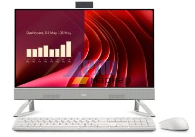 Настолен компютър - всичко в едно Dell 24 All-in-One EC24250, Intel Core 7 150U(12MB cache, 10 cores, up to 5.4 GHz), 23.8" FHD (1920x1080) AG WVA, 16GB, 2x8GB, DDR5, 5200 MT/s, 1TB M.2 PCIe SSD, Intel Graphics, Triangle Stand, 5MP IR Tilt Cam, WiFi 6E+BT