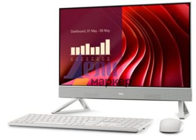 Настолен компютър - всичко в едно Dell 24 All-in-One EC24250, Intel Core 7 150U(12MB cache, 10 cores, up to 5.4 GHz), 23.8" FHD (1920x1080) AG WVA, 16GB, 2x8GB, DDR5, 5200 MT/s, 1TB M.2 PCIe SSD, Intel Graphics, Triangle Stand, 5MP IR Tilt Cam, WiFi 6E+BT