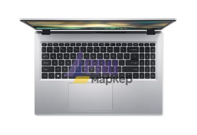 Лаптоп Acer Aspire 3, A315-510P-3670, Intel Core i3 N305 (1.8 GHz up to 3.8 GHz, 6MB), 15.6" FHD (1920x1080) AG LED, HD Cam, 8GB LPDDR5, 512GB SSD PCIe, Intel UHD Graphics, 802.11ac, BT 5.0, Linux, Silver