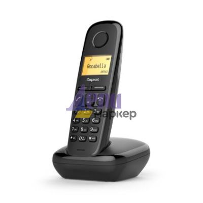 Безжичен DECT телефон Gigaset A170 - черен