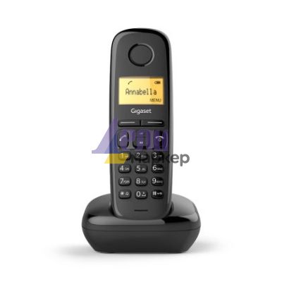 Безжичен DECT телефон Gigaset A170 - черен