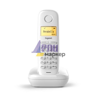 Безжичен DECT телефон Gigaset A170 - бял