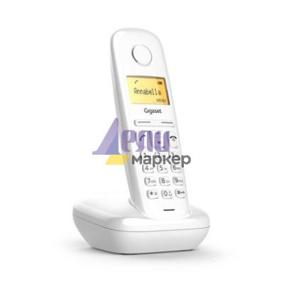 Безжичен DECT телефон Gigaset A170 - бял