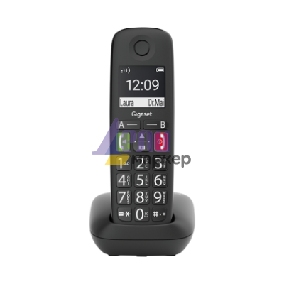 Безжичен DECT телефон Gigaset E290 - черен