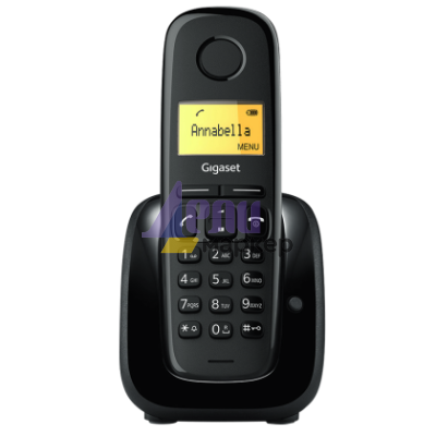 Безжичен DECT телефон Gigaset A180 - черен