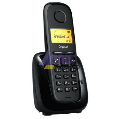 Безжичен DECT телефон Gigaset A180 - черен