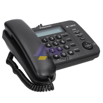Стационарен телефон Panasonic KX-TS560FXB - черен