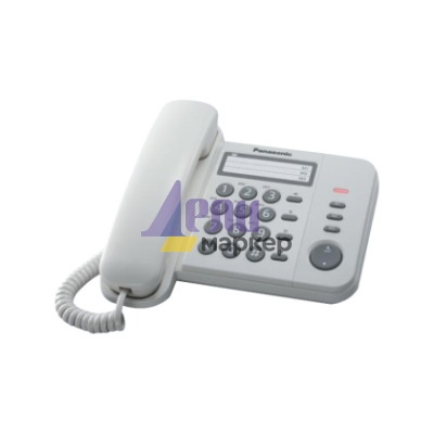 Стационарен телефон Panasonic KX-TS520 - бял