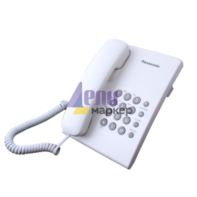 Стационарен телефон Panasonic KX-TS500 - бял