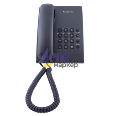 Стационарен телефон Panasonic KX-TS500 - черен
