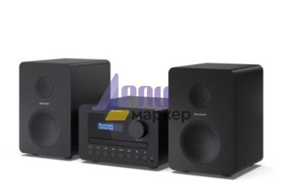 Аудио система Sharp Audio Systems XL-B514(BK), HI-FI MICRO SYSTEM, 40W (peak), FM radio with RDS,  Bluetooth v5.0, CD player, USB MP3 playback, 3.5mm Headphone jack / line-out, wooden speaker, Black