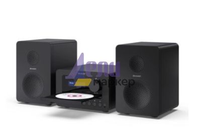Аудио система Sharp Audio Systems XL-B514(BK), HI-FI MICRO SYSTEM, 40W (peak), FM radio with RDS,  Bluetooth v5.0, CD player, USB MP3 playback, 3.5mm Headphone jack / line-out, wooden speaker, Black