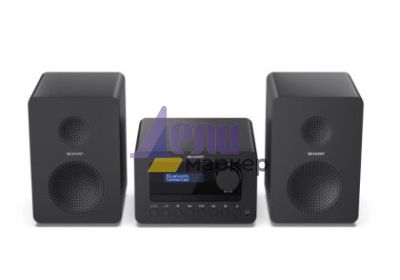 Аудио система Sharp Audio Systems XL-B514(BK), HI-FI MICRO SYSTEM, 40W (peak), FM radio with RDS,  Bluetooth v5.0, CD player, USB MP3 playback, 3.5mm Headphone jack / line-out, wooden speaker, Black
